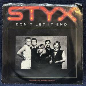 ◆US盤EP/STYX/DON'T LET IT END/ROCKIN' THE PARADISE◆