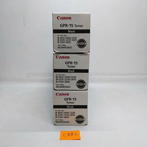 C-882【新品】 キャノン　CANON　GENUINE　トナー　GPR-15　ブラック　1色3本セット　純正　