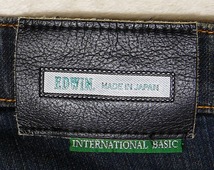 ☆EDWIN INTERNATIONAL BASIC エドウィン インターナショナルベーシック F403 ストレッチ ストレート W30 実寸W79センチ 股下75.5_画像3