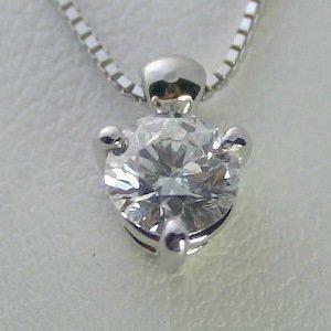 ダイヤモンド ネックレス プラチナ 一粒 0.4ｃｔ 鑑定書付 0.428ct Dカラー VVS1クラス 3EXカット H&C CGL TOR0882-3p KDP*P