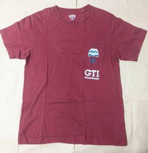 UNIQLO UT VOLKSWAGEN VW 胸ポケ付 Tシャツ GOLF 1976 GTI フォルクスワーゲン ゴルフ 1 ユニクロ