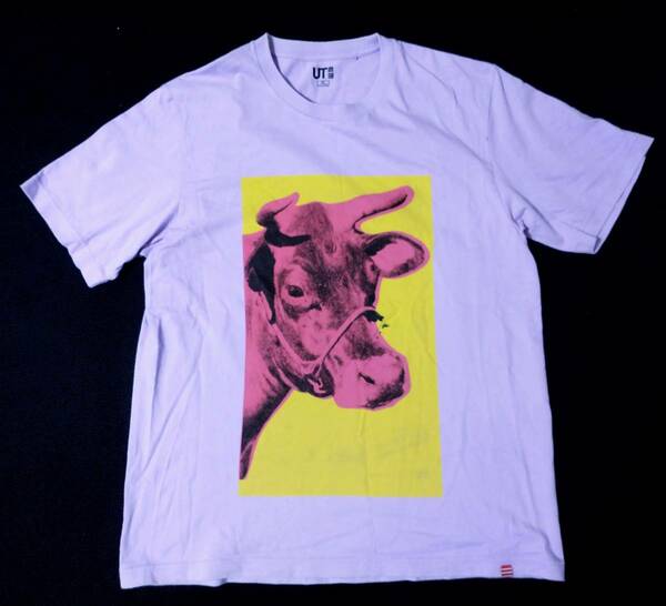 UNIQLO UT XL アンディ・ウォーホル Cow グラフィックTシャツ 牛 半袖・オーバーサイズフィット Andy Warhol カットソー トップス ユニクロ