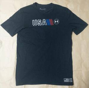 UNDER ARMOUR Freedom 1776 HEAT GEAR USA combat T-shirt UA cut and sewn LOOSE ADULT MEDIUM the US armed forces ARMY military Under Armor 