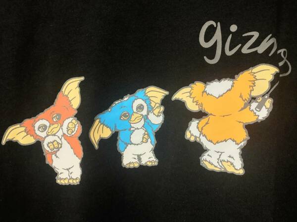 GREMLINS 半袖Tシャツ M GIZMO 映画T カットソー ムービーT グレムリン ギズモ ブラック