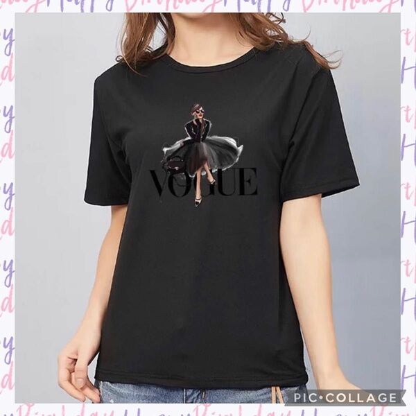  【新品】Vogue Tシャツ ブラック M