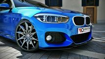 送料無料正規品Maxton design BMW1シリーズF20 F21後期Mスポーツ フロントリップ スポイラー エアロ ディフューザー カナード ガーニッシュ_画像1