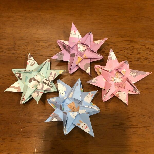 壁面飾り 折り紙 星