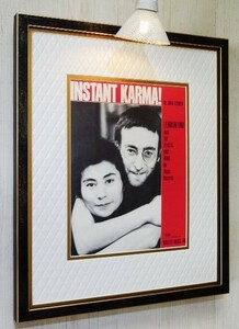 ジョン・レノン/Instant karma/オリジナル 1970 楽譜/インスタント・カーマ/Lennon/ヨーコ・オノ/Plastic Ono Band/ビートルズ/ロック