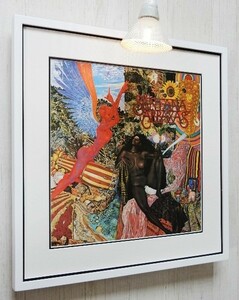 サンタナ/天の守護神/名盤ジャケ・ポスター 額装/Santana/Abraxas/飾る音楽/Framed santana Album/アルバムアート/60ｓRock Art