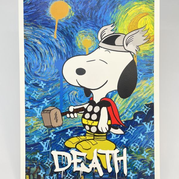 DEATH NYC 世界限定100枚 アートポスター SNOOPY スヌーピー トム