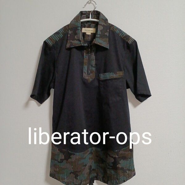 【即日発送】美品。liberator-opsカモフラ柄 ポロシャツメンズ