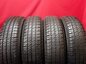 中古タイヤ4本セット 195/80R15 96S ブリヂストン デューラー H/T684II 8.5分山 ハイエースコミューター レジアスエース　バン