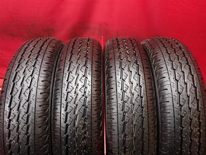 中古タイヤ 145/80R12 80/78N 4本セット ブリヂストン K370 BRIDGESTONE K370 9.5分山★n12 エブリィ キャリィ サンバー アトレー N-VAN