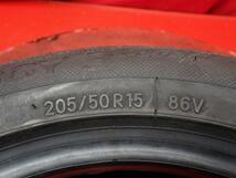 中古タイヤ 205/50R15 86V 2本セット トーヨー ナノエナジー 3 プラス TOYO NANOENERGY 3 PLUS 10.0分山 ブルーバード いすゞ ピアッツァ_画像8