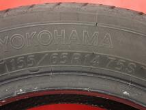 単品 タイヤ 1本 《 ヨコハマ 》 S・306 [ 155/65R14 75S ]8.5分山★n14 ワゴンR MRワゴン ウェイク ムーヴ N-WGN ekワゴン_画像9