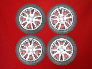 スタッドレス 5Wスポークタイプ1P+ダンロップウィンターMAXX01 WM01 165/55R14 9/8.5分山★ワゴンRムーヴライフ等軽自動車に！stwt14