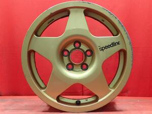 中古ホイール 単品1本 speed line(スピードライン) チャンプ・R speed line チャンプ-R 16x7J 5/100 レガシィ B4 アベンシス セダン カリ・