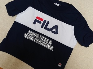 FILA MODA NELLA VITA SPORTIVA フィラ 半袖トレーナー サイズ M シャツ カジュアル 丸首 美品