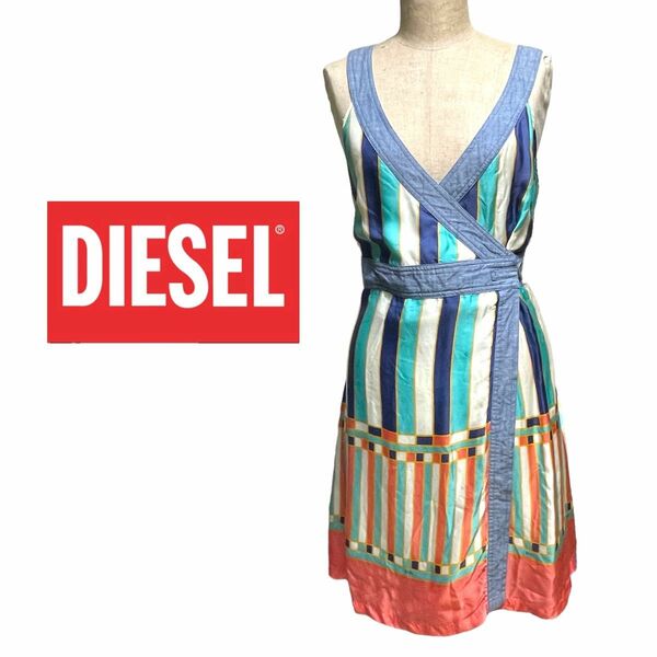 DIESEL ディーゼル ラップ ワンピース キャミ ワンピ