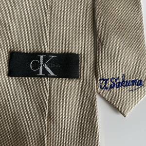  Calvin Klein (Calvin Klein) beige necktie 