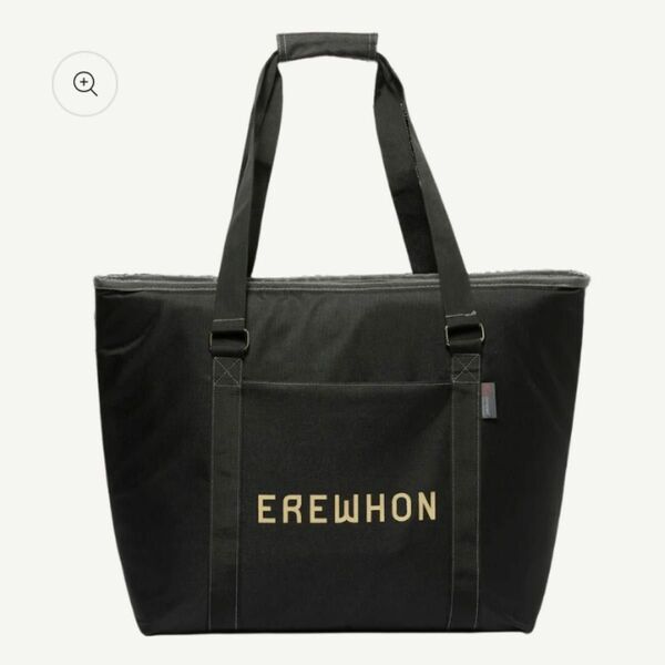 SALE！ 【日本未発売】 海外限定 高級オーガニックスーパー EREWHON トートバッグ ブラック エコバッグ 保冷バッグ