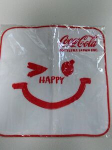 ハンドタオル　コカコーラボトラーズジャパンオリジナルノベルティhappy