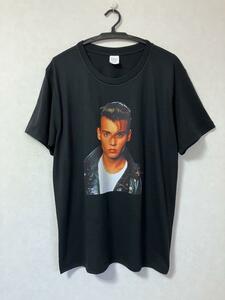 【新品】 Johnny Depp　ジョニー・デップ　Tシャツ　黒　ブラック ジョニデ　美品 L