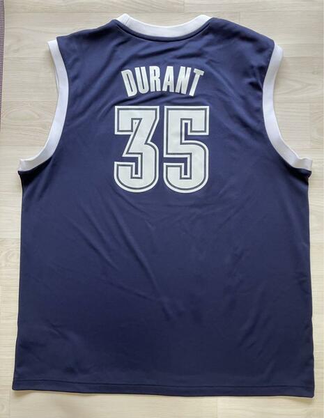 【希少】DURANT #35 NBA ケビン・デュラント ★ オクラホマシティ・サンダー adidas アディダス ユニフォーム ジャージ バスケ XL　美品