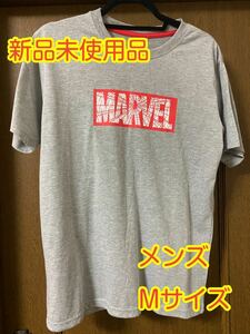 〈送料無料〉新品未使用 MARVEL Tシャツ 【Mサイズ】 メンズ レディース 半袖 夏 かわいい コラボT 部屋着 マーベル スパイダーマン グレー