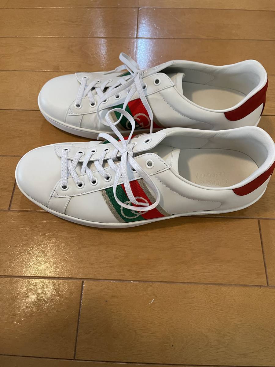 ヤフオク! -「gucci(グッチ) グッチ ロゴ レザー スニーカー」の落札