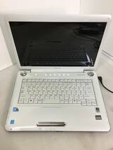 即決☆[部品取りに］TOSHIBA dynabook TX/64HWH PATX64HLPWH ノートPC Core 2Duo P8600 2.40GHz 2GB【ジャンク品】_画像1