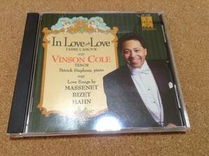 92@ VINSON COLE,ヴィンソン・コール PATRICK STEPHENSIN / LOVE WITH LOVE FRENCH SONG RECITAL