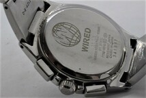 【SEIKO】WIRED CHRONOGRAPH 7T92 10BAR STAINLESS STEEL MOVEMENT JAPAN 中古品時計 電池交換済み 23.7.16_画像6