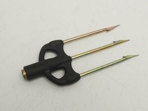 未使用 手モリ用モリ先 3又 長さ:11cm ネジ:7mm 幅:5cm スピアフィッシング関連用品 [C4-54381]