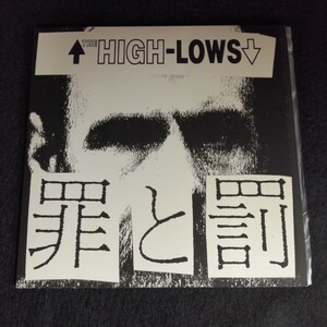 C07 中古LP 中古レコード　ハイロウズ　罪と罰 / 即死　1999年　国内盤アナログ　7 KTKR-9058　THE HIGH-LOWS