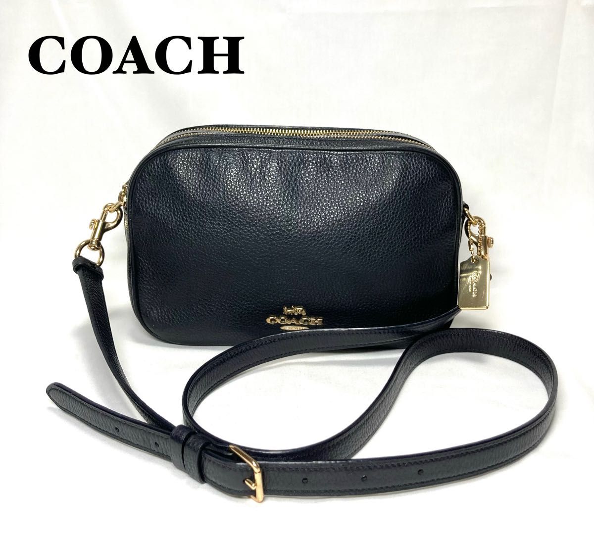 極美品 COACH コーチ ショルダーバッグ カメラバッグ ダブルジップ