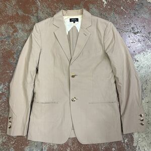 A.P.C. アーペーセー テーラードジャケット 2B 春夏 グレージュ XS 八g1