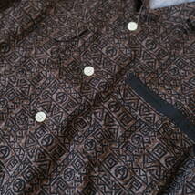 未使用 【 Mountain Research 】Batik Open Collar Shirt マウンテンリサーチ バティック オープンカラー 長袖シャツ / L / 総柄 開襟_画像5