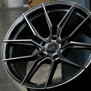 X08【新品】4本 XXR 559 18インチ 8.5J+20 5穴×PCD114.3 Chromium Black ヘラフラ ssr work BBS アルファード ベルファイヤー ハリアー NX