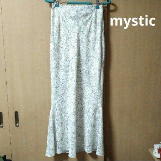 mystic/花柄ロングスカート
