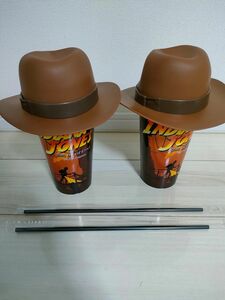 インディジョーンズ　運命のダイヤル　帽子型ドリンクボトル2個セット