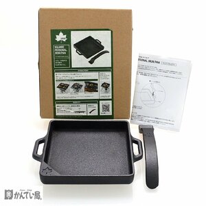  unused goods LOGOS Logos SQUARE PERSONAL IRON PAN iron MY grill PAN square Mini grill pan outdoor Solo camp camp .