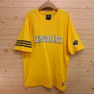 ◎SUNGOLIATH 東京サントリーサンゴリアス 2004年 adidas アディダス◆半袖 Tシャツ ユニフォーム グッズ◆メンズ 黄 L◆A1613