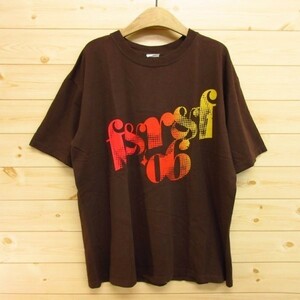 ◎FUJI ROCK FESTIVAL 2006 フジロック レッチリ出演◆半袖 Tシャツ フェス グッズ バンド◆メンズ 茶 Mサイズ◆A1630