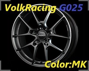 【納期要確認】Volk Racing G025 SIZE:9.5J-19 +38(F3) PCD:114.3-5H Color:MK ホイール2本セット