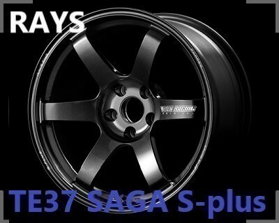 【納期要確認】RAYS Volk Racing TE37 SAGA S-plus SIZE:9.5J-18 +30(F4) PCD:114.3-5H Color:MM ホイール2本セット