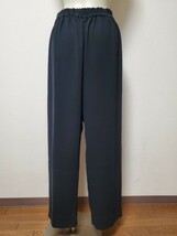 25 黒 ウエストゴム パンツ スラックス 66-74 レディース ズボン_画像6