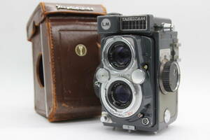 【返品保証】 ヤシカ Yashica 44 LM Yashinon 60mm F3.5 ソフトケース付き 二眼カメラ C8753