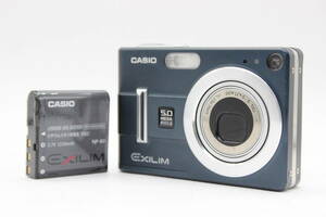 【返品保証】 カシオ Casio Exilim EX-Z55 ブルー 3x バッテリー付き コンパクトデジタルカメラ C8974