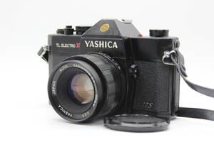 【訳あり品】 ヤシカ Yashica TL ELECTRO X ブラック AUTO YASHINON-DS 50mm F1.7 M42マウント ボディレンズセット C9102
